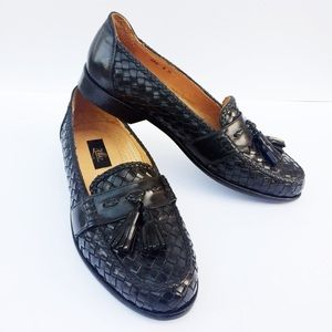 Zelli Riviera Italian Calfskin Basketweave Loafers